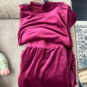 Velour pajamas/lounge set